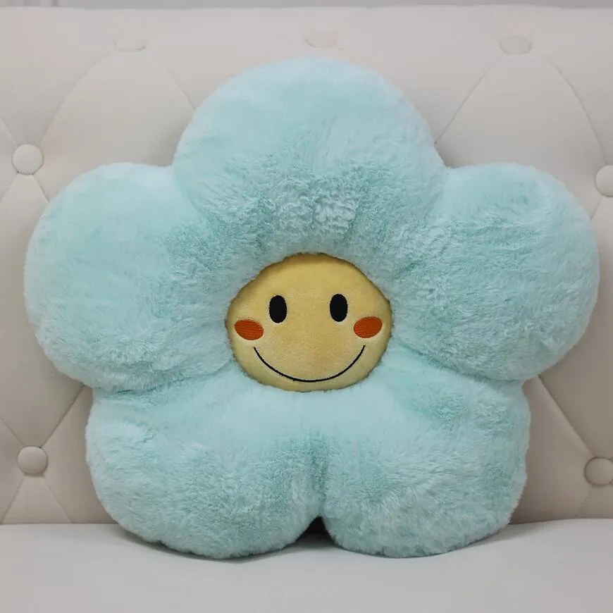 Vankúš Margarétka 40x40 cm modrý