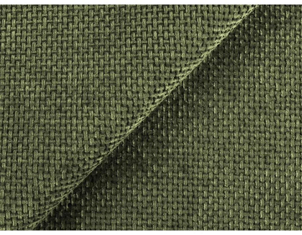 Zelená čalúnená dvojlôžková posteľ s úložným priestorom s roštom 140x200 cm Keoni – Makamii