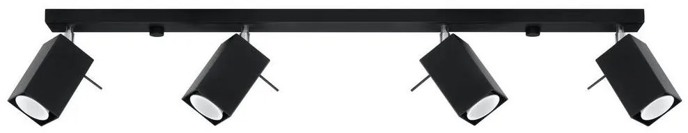 Bodové svietidlo MERIDA 4xGU10/40W/230V čierna