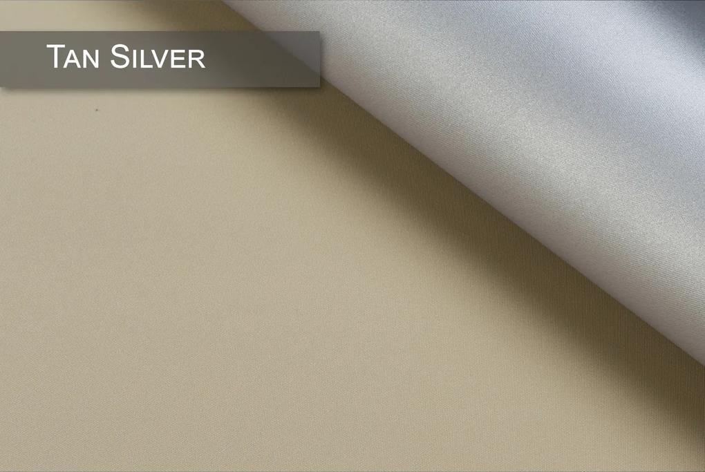 Dekodum Neinvazívna termoizolačná roleta Tan Silver Šírka (cm): 100, Dĺžka (cm): 150, Farba mechanismu: Biela
