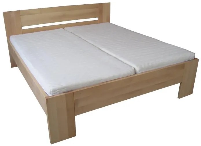 Drevená manželská posteľ LENKA - smrek, 200x180