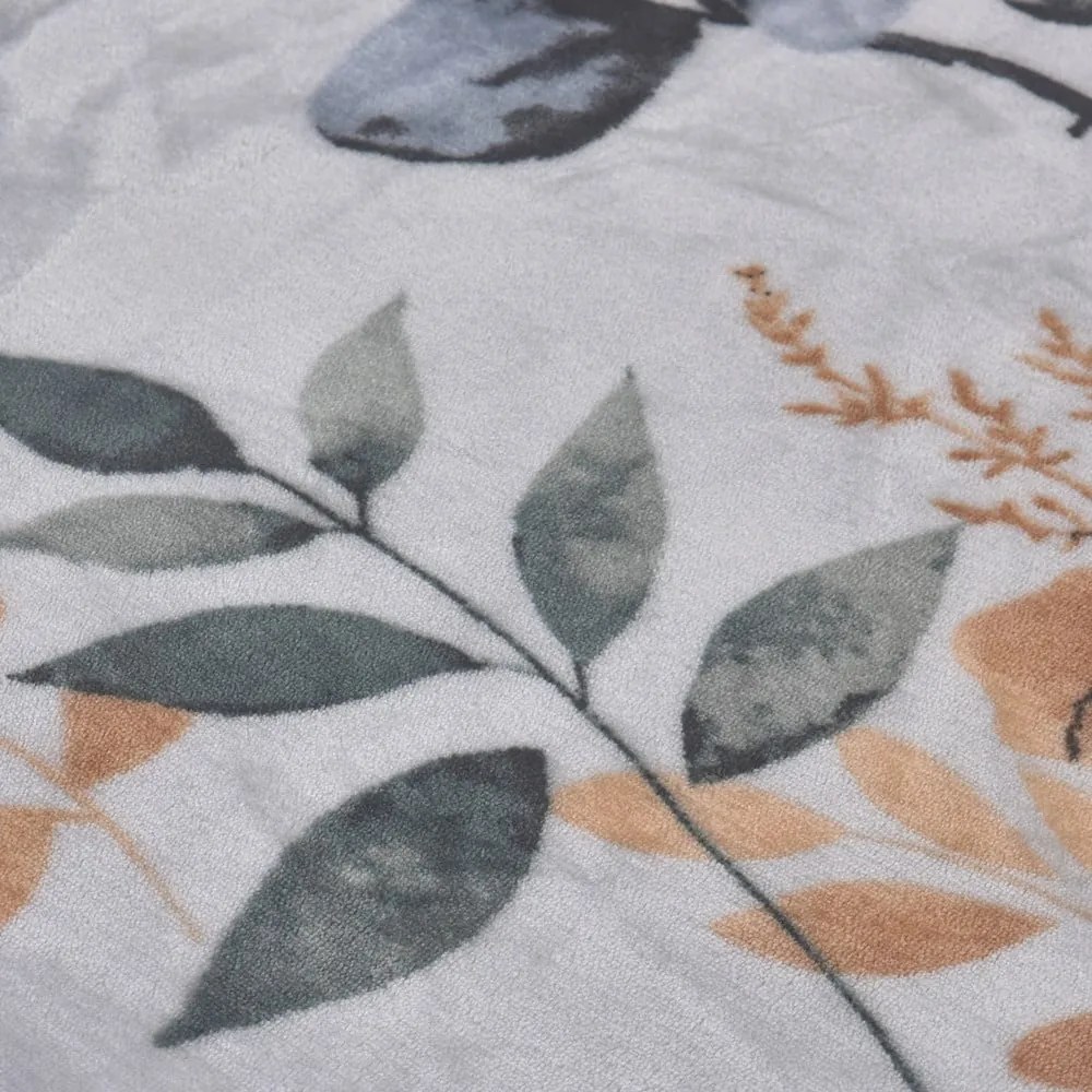 Sivomodré mikroplyšové obliečky na jednolôžko 140x200 cm Greta – My House