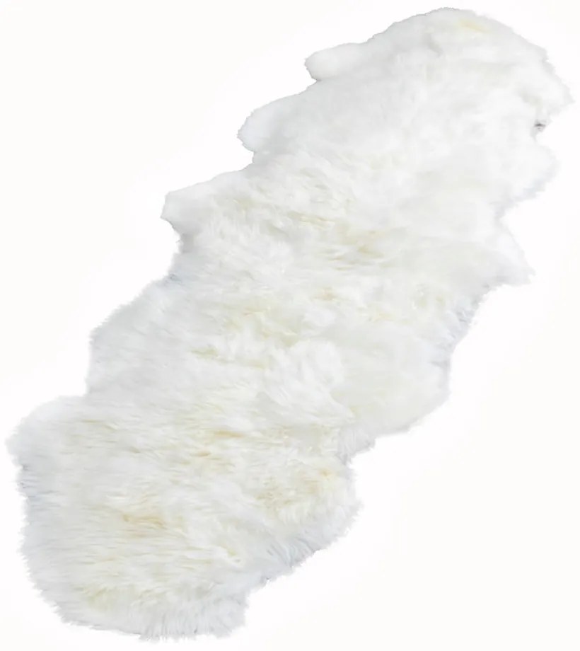 Biela ovčia kožušina Native Natural Double, 60 x 240 cm