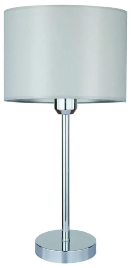 Stolová lampa DOVE, 1xMax.40W, sivé textilné tienidlo, CH