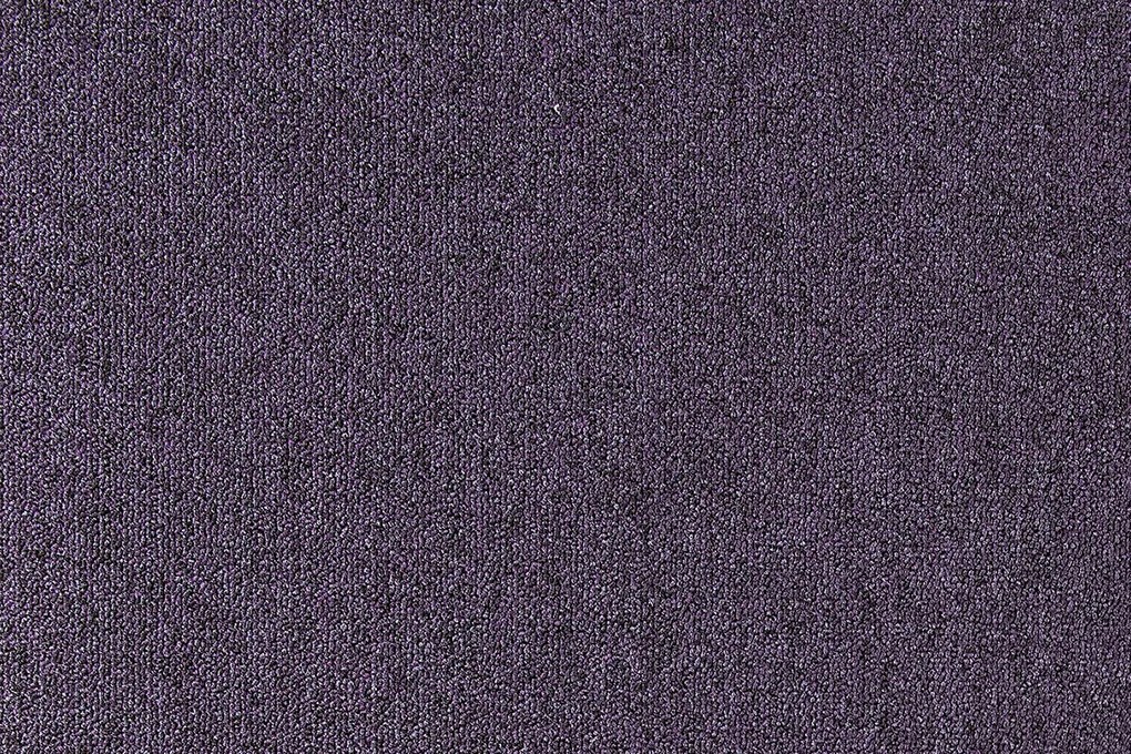 Tapibel Metrážny koberec Cobalt SDN 64096 - AB tmavo fialový, záťažový - Kruh s obšitím cm