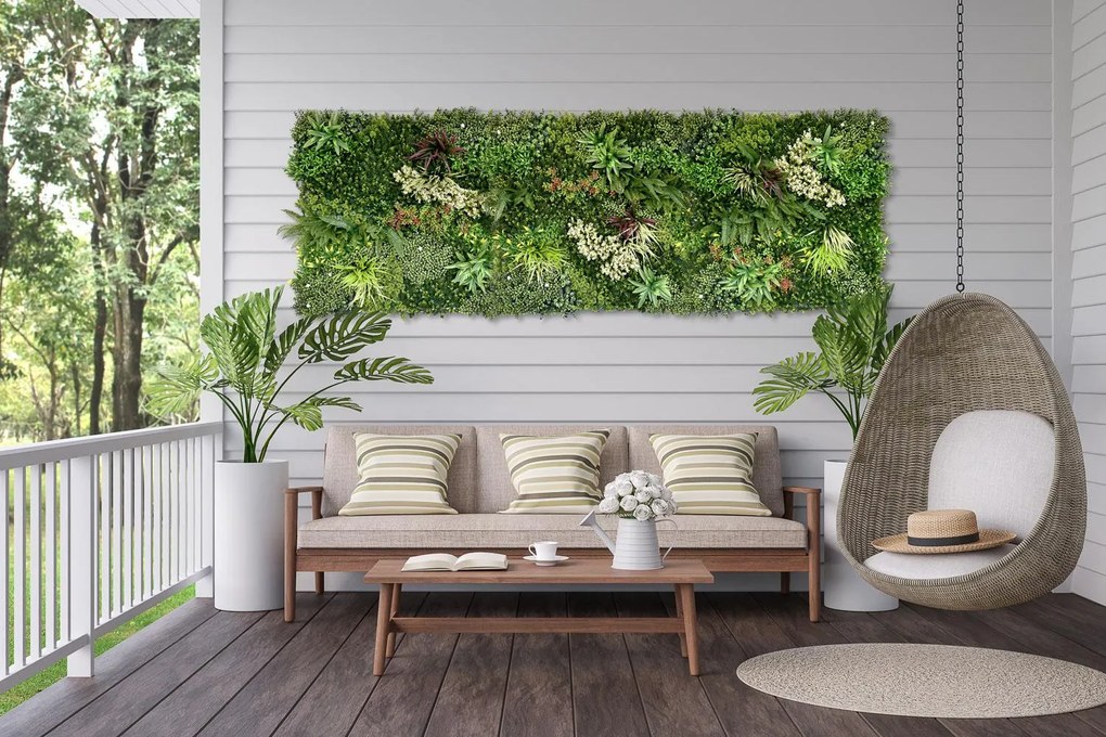 Umelý rastlinný panel RUBY 100 x 100 cm - Panel C 100x100 Europe Grass