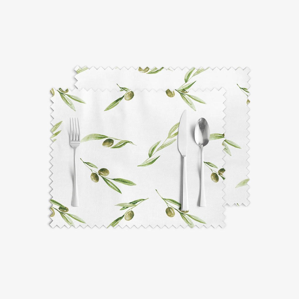 Goldea prestieranie na stôl teflónové - olivy - sada 2ks 30 x 40 cm