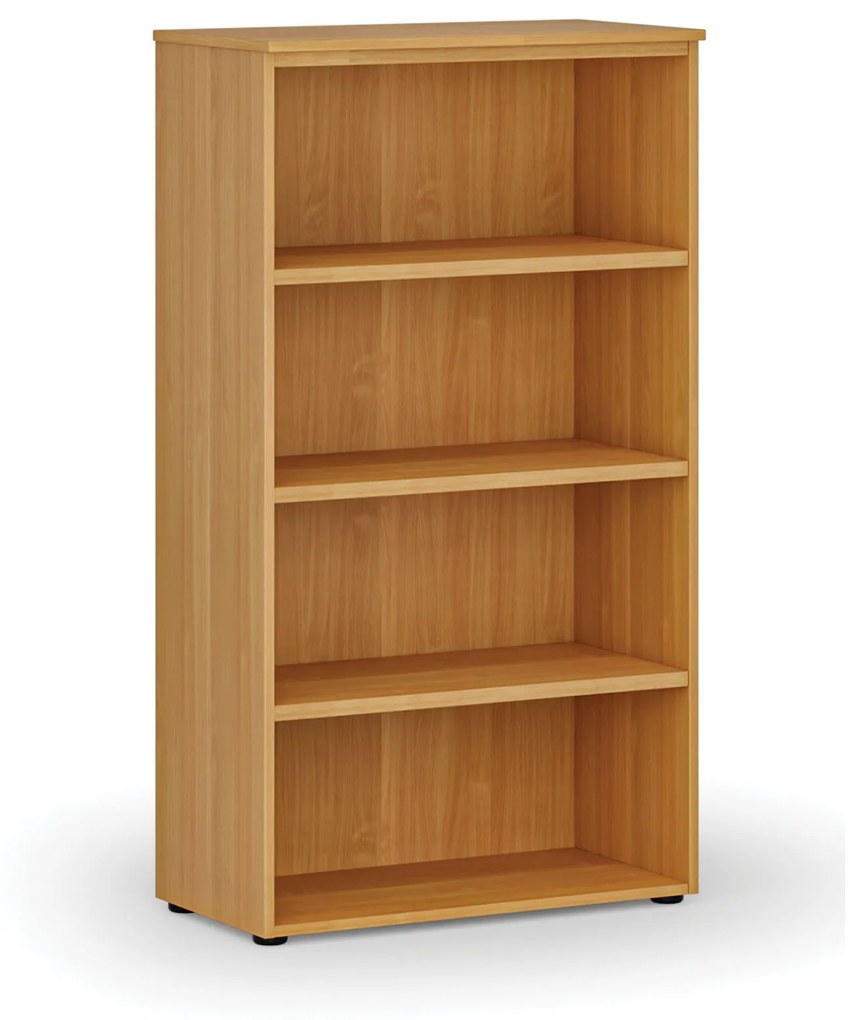 Kancelársky regál PRIMO WOOD, 1434 x 800 x 420 mm, buk
