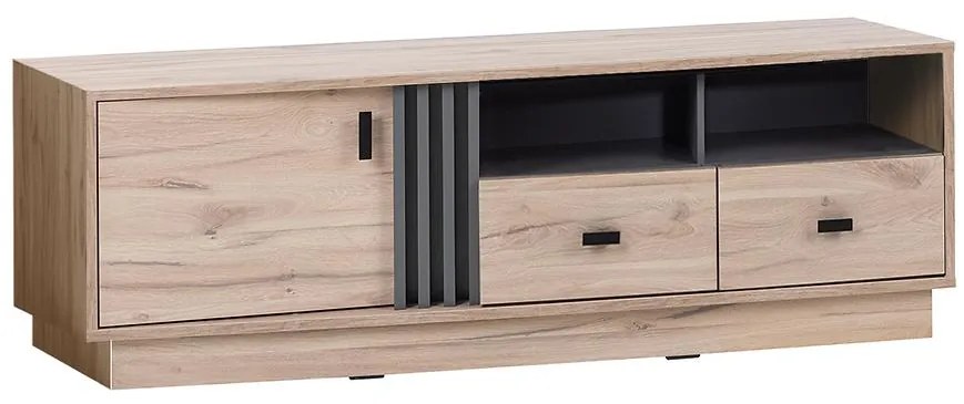 TV stolík Allmo AL6 dub estana svetlý/antracit