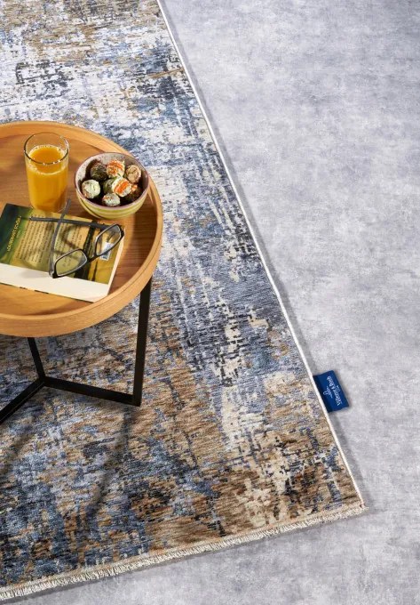 Koberec Villeroy & Boch Kollektion 1871 Joseph modrý / krémový