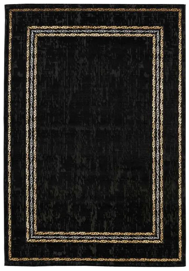 Lalee Kusový koberec Marmaris 404 Black Rozmer koberca: 80 x 300 cm