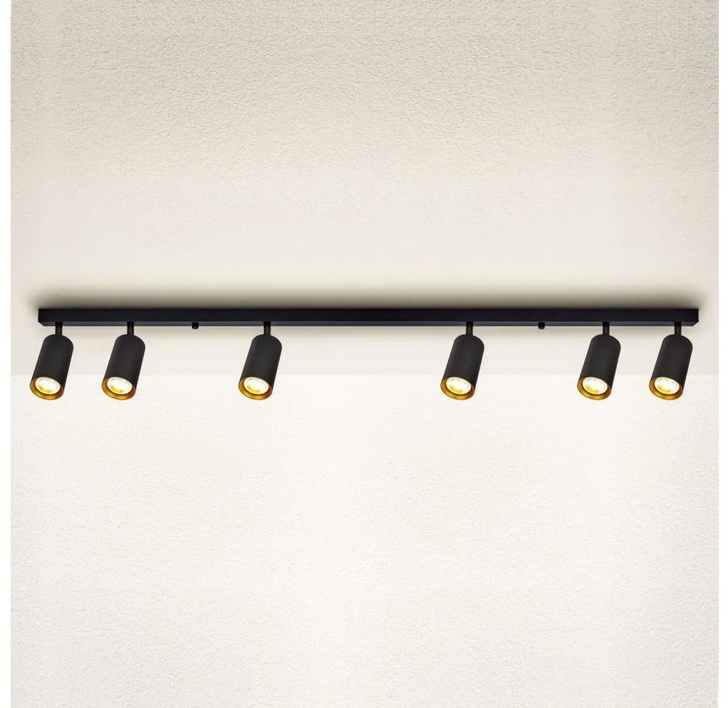 Brilagi - Bodové svietidlo SELE 6xGU10/30W/230V čierna/zlatá