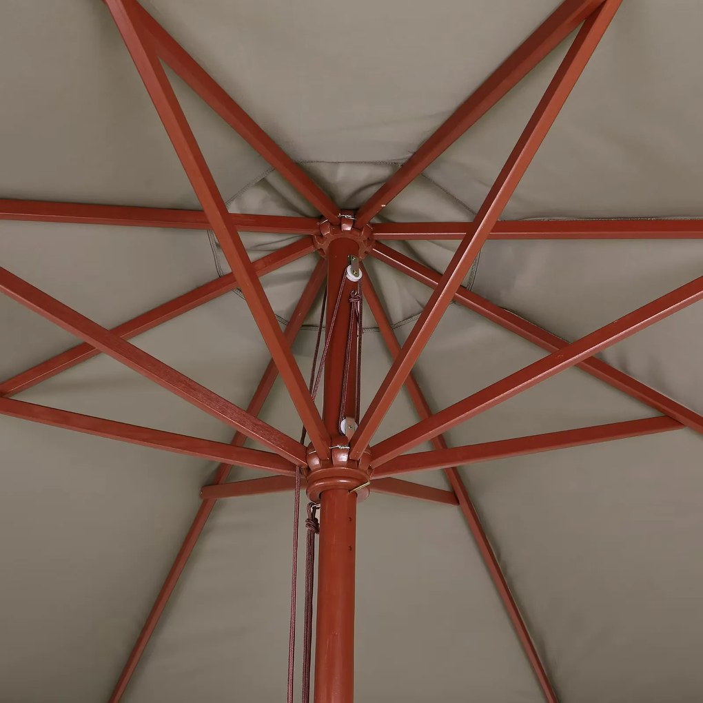 InternetovaZahrada Záhradný slnečník Ø330 cm - taupe