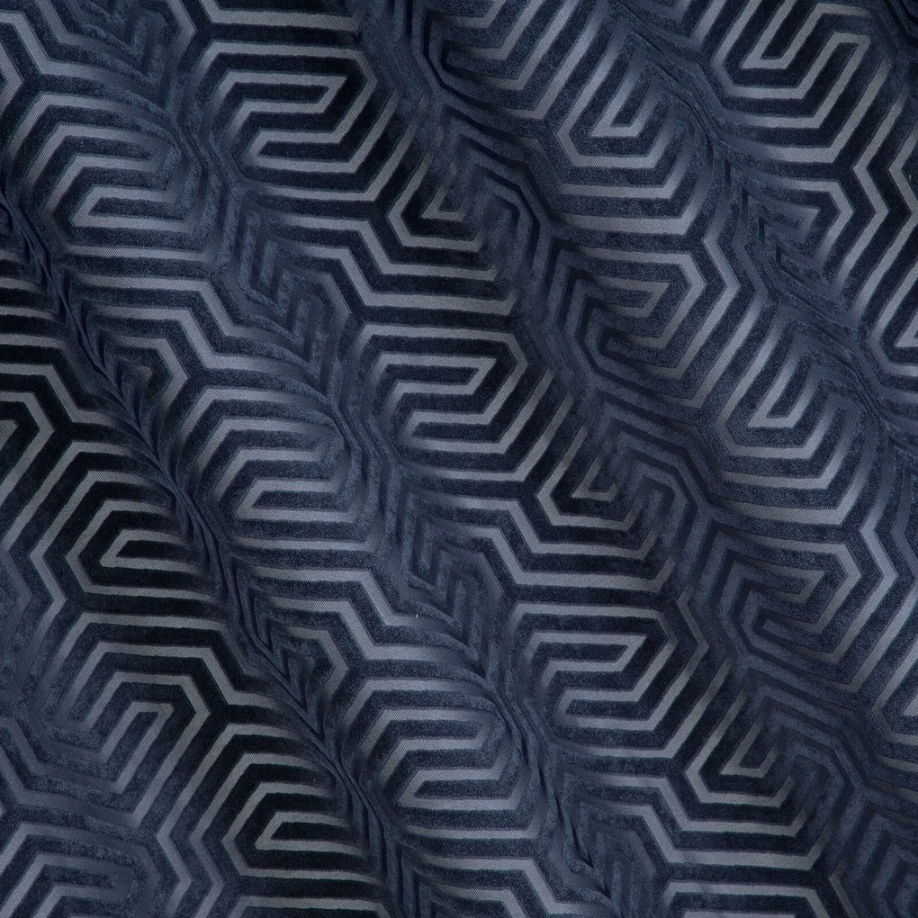 ZÁVES NA KRÚŽKOCH PIERRE CARDIN INGA 140X250 CM TMAVOMODRÁ
