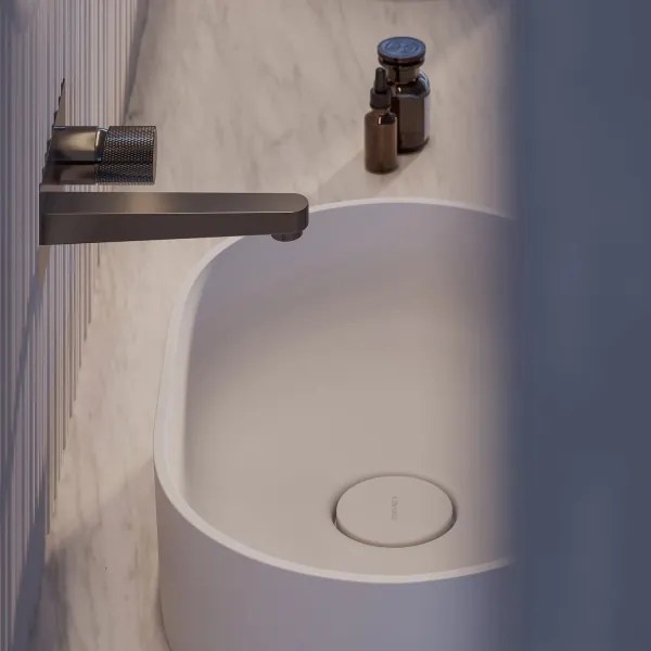 OMNIRES OVOUNBM - Umyvadlo OVO 55x36 cm dolomit, matná biela