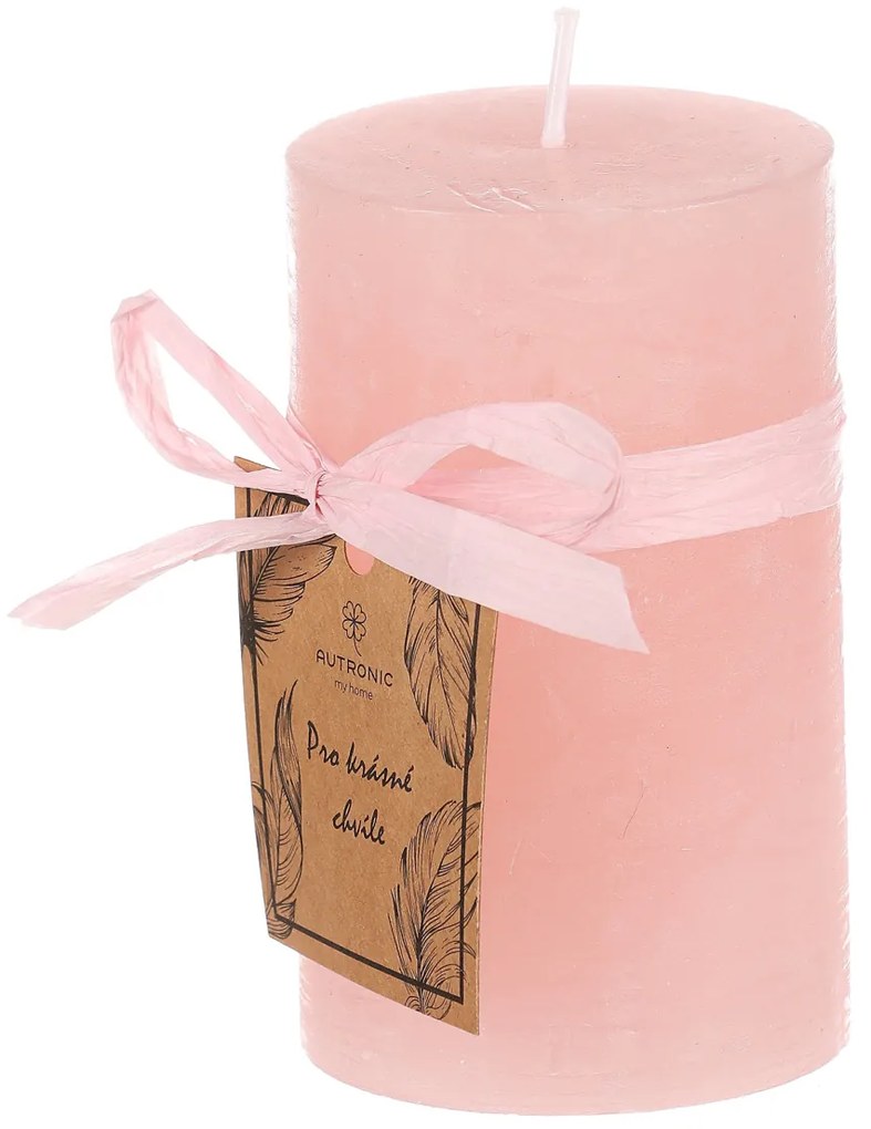 Sviečka 10 cm SVW1404 PINK ružová
