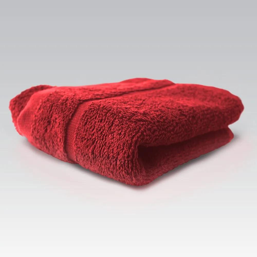 Dobrý Textil Malý uterák Economy 30x50 - Červená