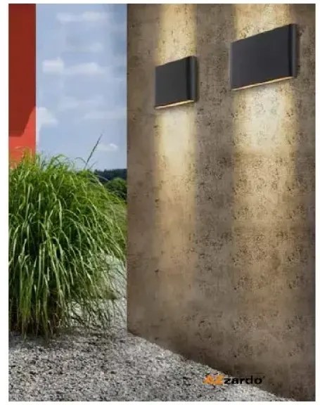 LED vonkajšie nástenné osvetlenie Cremona S tmavosivá
