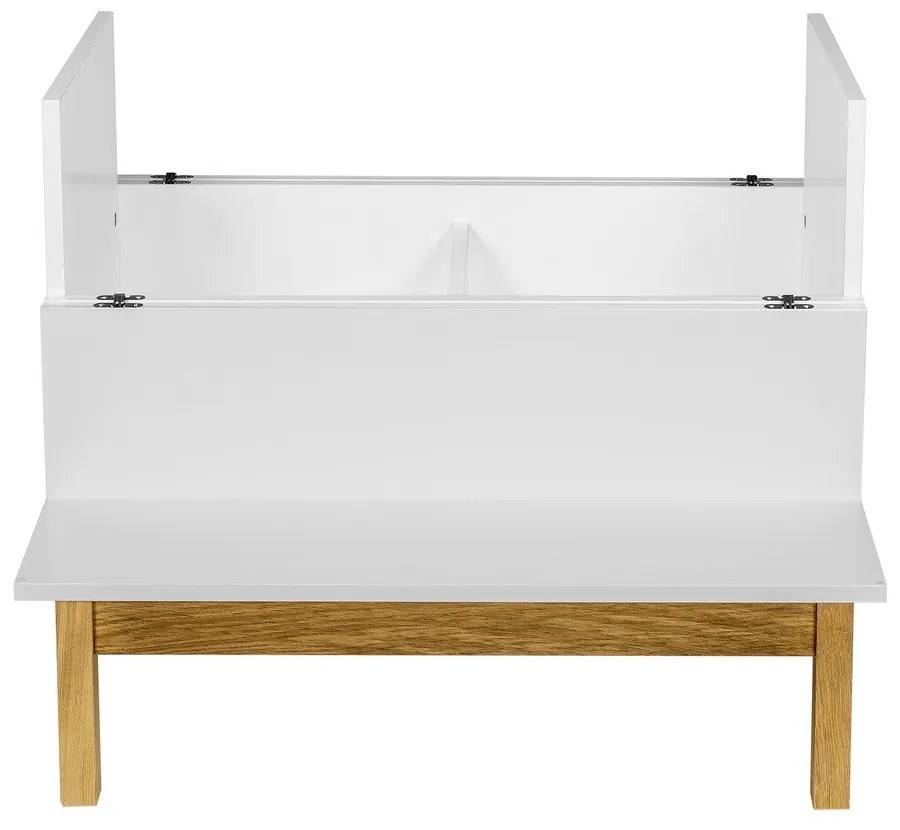 Biela/v prírodnej farbe vinotéka 75x70 cm Grande - Woodman