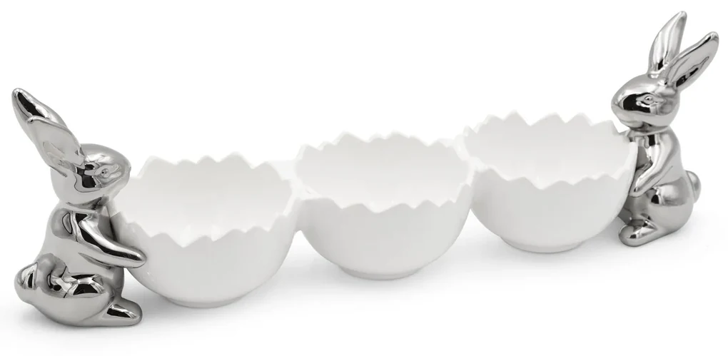 VEĽKONOČNÁ KERAMICKÁ MISA EASTER10 41X13 CM VIACFAREBNÁ
