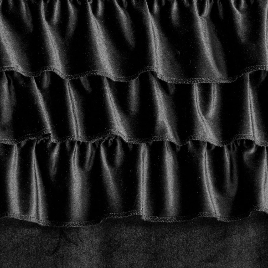 ZATEMŇOVACÍ ZÁVES NA KRÚŽKOCH ERIN 140X250 CM ČIERNA