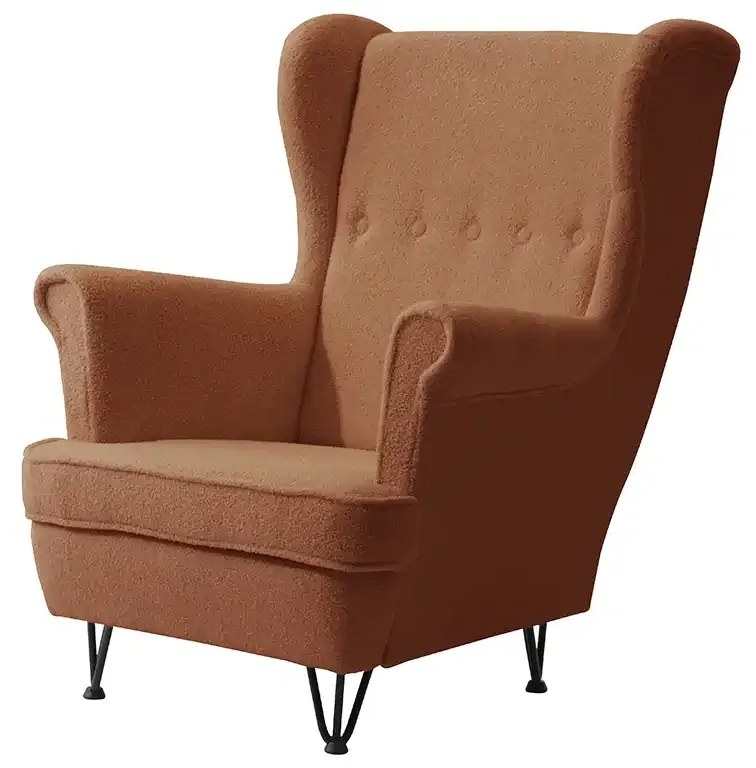 Skandinávske kreslo MARS Svetlo hnedá