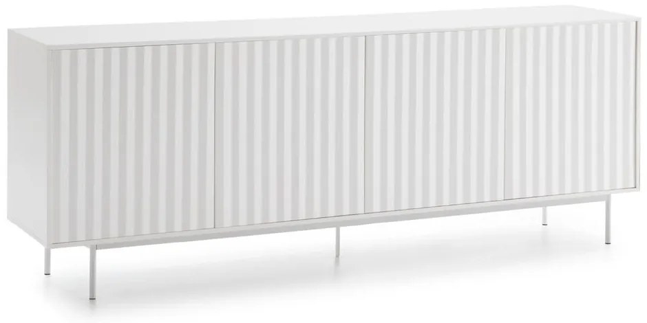 Biela nízka komoda 211x80 cm Sierra – Teulat