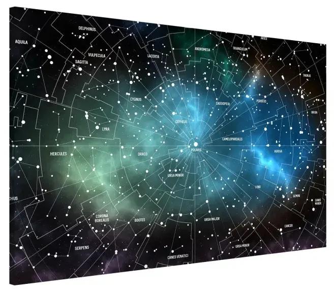 Magnetické obrazy Súhvezdia mapujú hmlovinu galaxie
