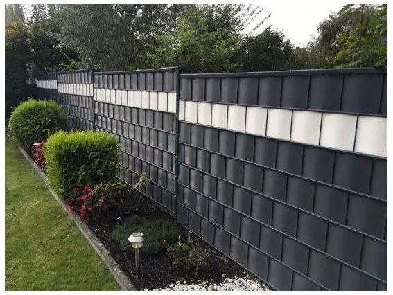 Ekspand Tieniaca fólia na plot 19cm x 35m 450g/m2 Grafitová + spony 24ks