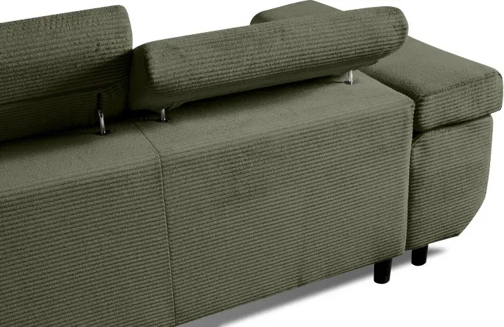 Sedacia súprava Harry, ľavá, čierná (lincoln 100)