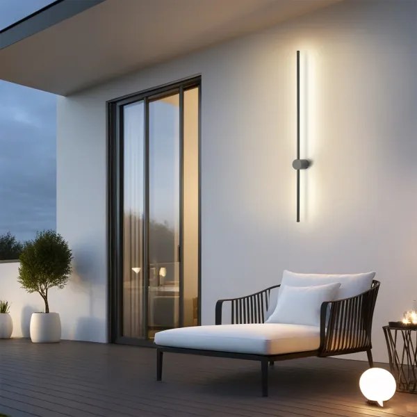 Brilagi - LED Vonkajšie nástenné svietidlo AURA LED/20W/230V 4000K IP54 antracit