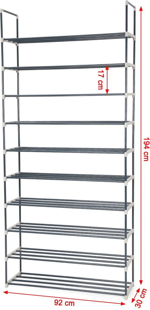 Sconto Regál na topánky LSA10G sivá