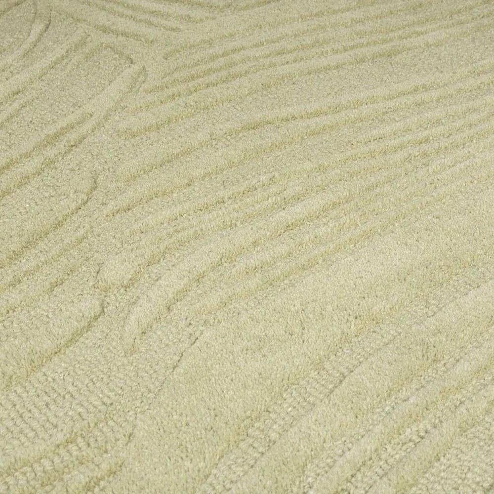 Zelený vlnený koberec 200x290 cm Lino Leaf - Flair Rugs