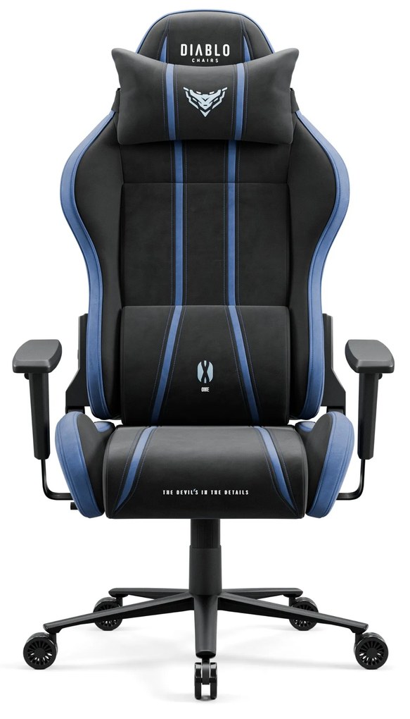 Látkové herné kreslo Diablo X-One 2.0 Night Blue, Normal Size
