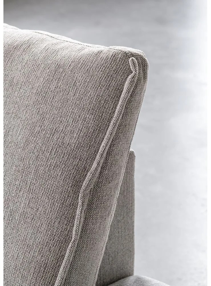 Sivobéžová rozkladacia/s úložným priestorom rohová pohovka (ľavý roh/s leňoškou) Charming Charlie – Miuform