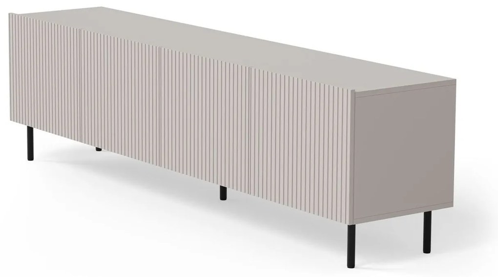 TV stolík Paxos 200 cm kašmír/čierny