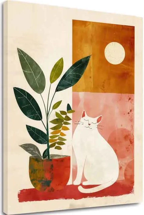 Obraz na plátne – Mačací zen
