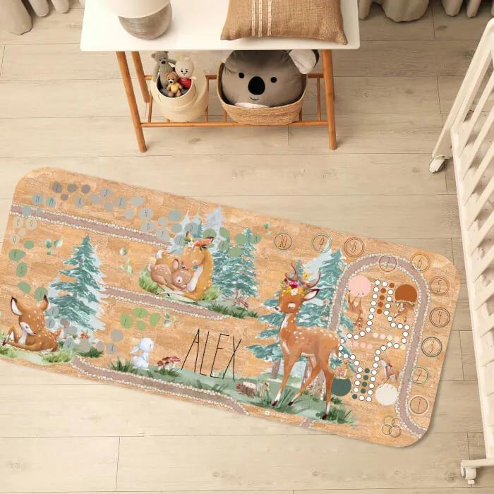 Detský koberec z korku - Lesný svet a hry pre deti