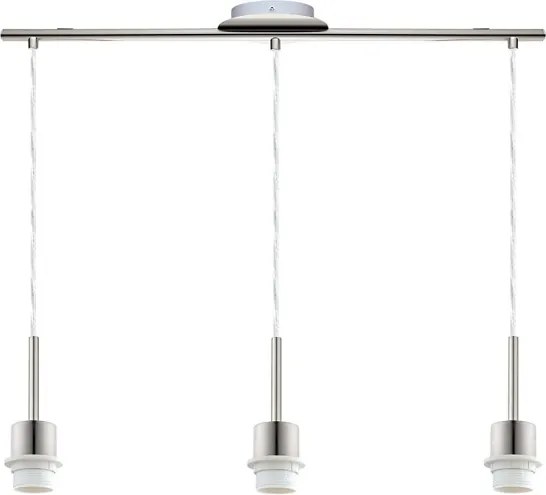Brilagi - LED luster na lanku NUBILA 3xE27/60W/230V antracit