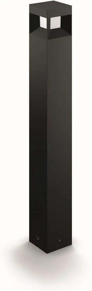 Philips 16482/30/P0 Parterre Vonkajšie stĺpikové LED svietidlo 77 cm, čierna