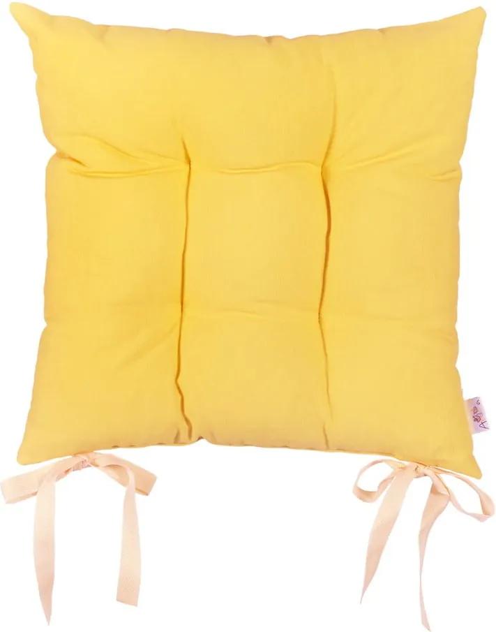 Žltý sedák Mike & Co. NEW YORK Simply Yellow, 41 × 41 cm