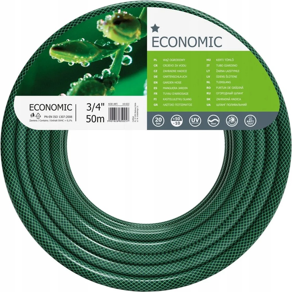 Záhradná hadica ekonomic 3/4" 50 m 3-vrstvová Zavlažovanie záhrad