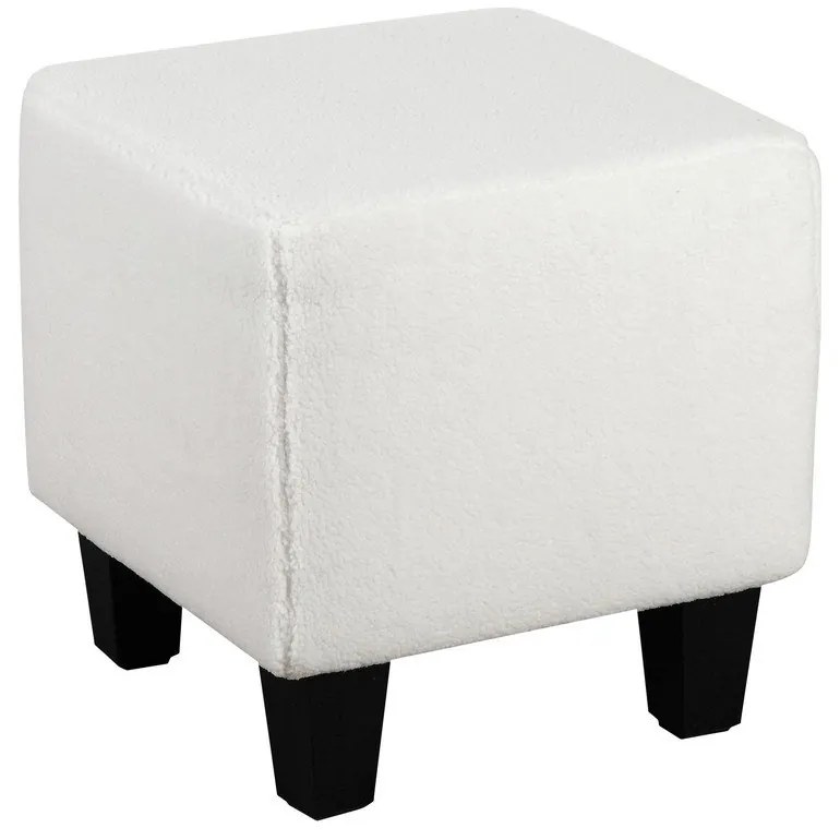 Biele zamatové kreslo ušiak Zhili - Støraa