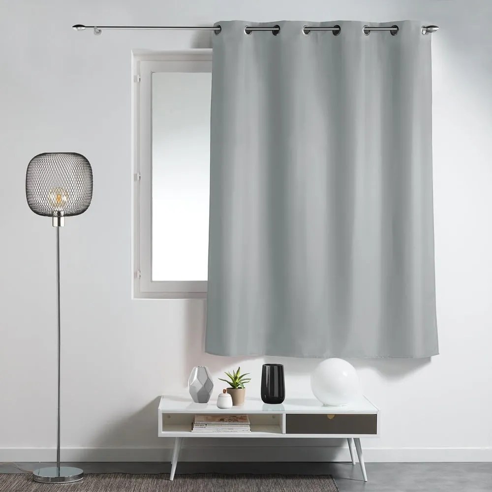 Sivý záves 140x180 cm Essentiel – douceur d'intérieur