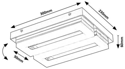 Rabalux 75020 - LED Kúpeľňové stropné svietidlo BLAS LED/24W/230V 4000K