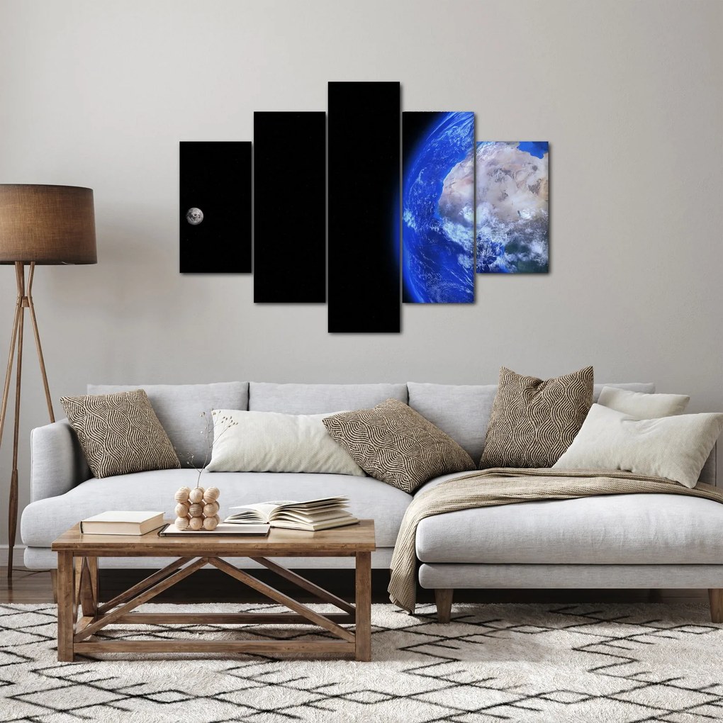 Obraz Mesiaca a Zeme (150x105 cm)
