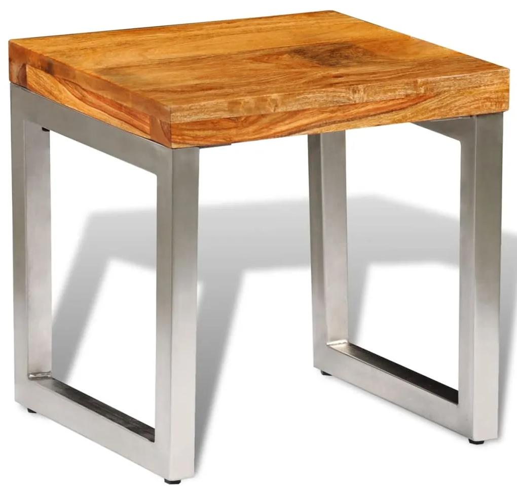 vidaXL Konferenčný stolík z dreveného masívu sheesham