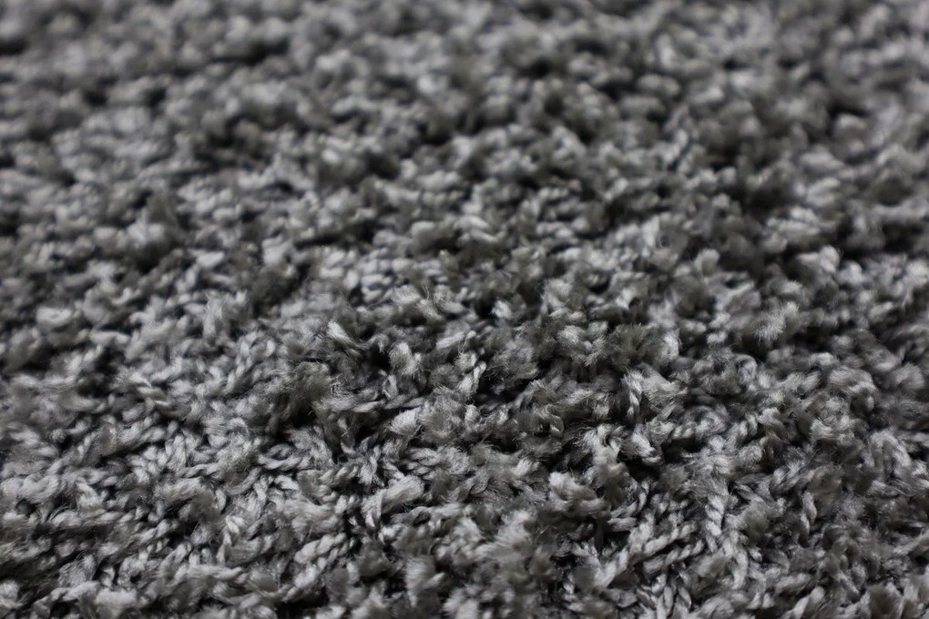 Vopi 250x250 (priemer) kruh Kusový koberec Color Shaggy šedý kruh, šedá, kancelária