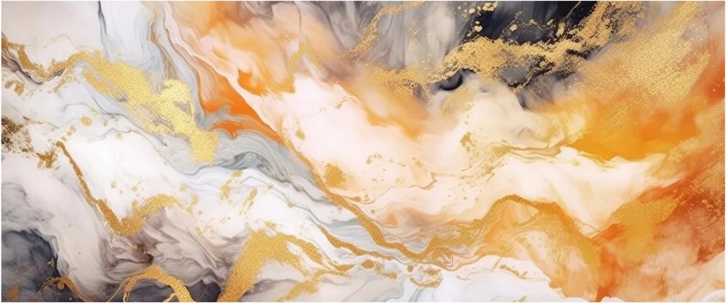 Obraz - Mramorované pozadie (120x50 cm)