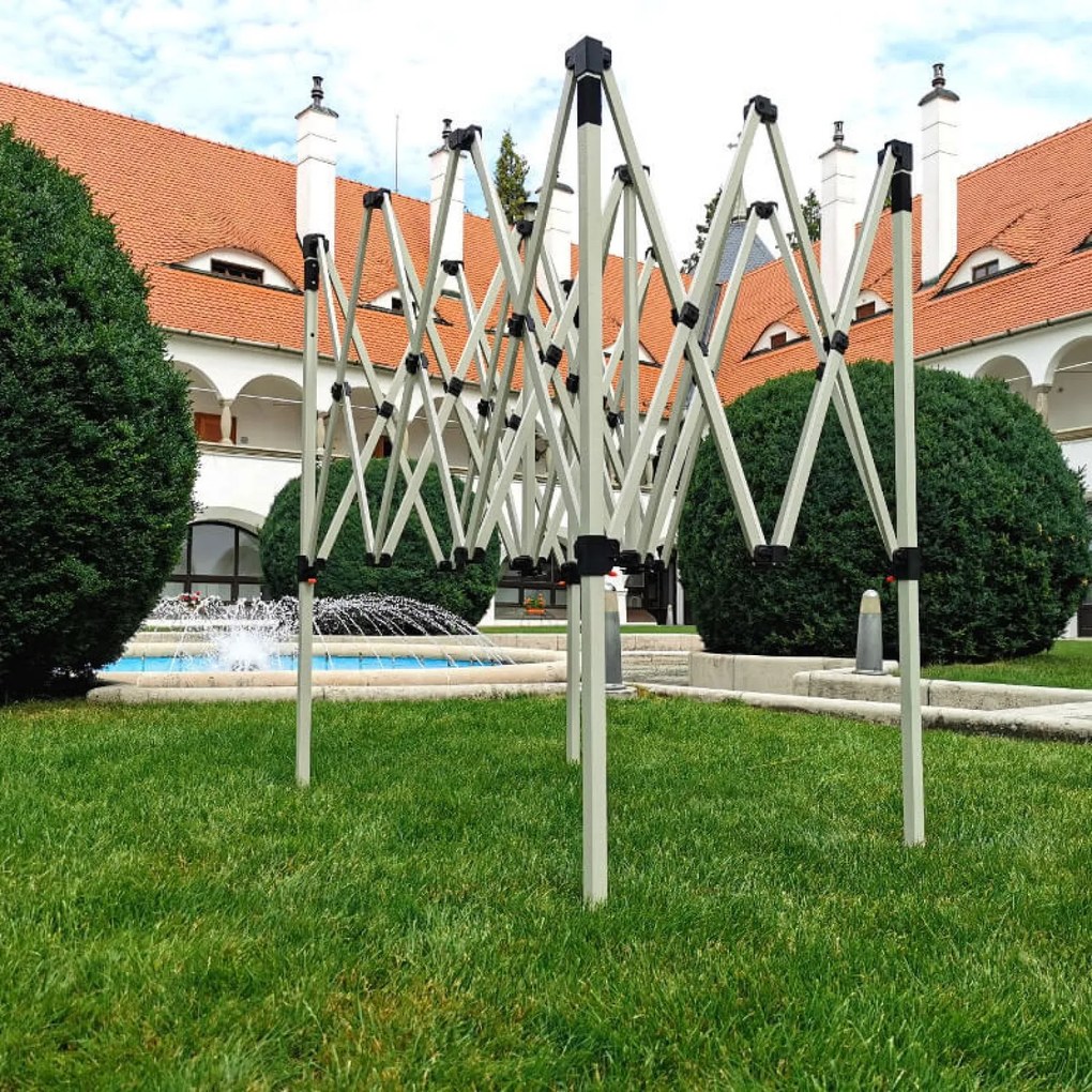 BRIMO Stan na Predaj 2 x 3 m SUPER Oceľ | Montáž za 2 min | BRIMO - s 3 stenami - Béžová 8